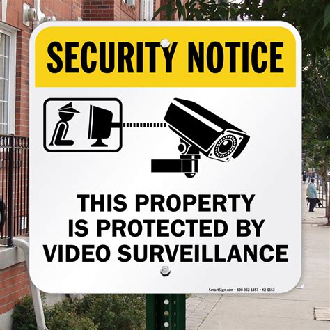 Notice Property Is Protected By Video Surveillance Sign Sku K2 0153