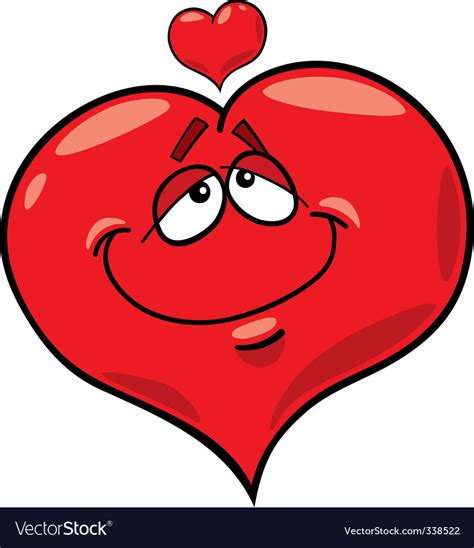 Heart In Love Cartoon Royalty Free Vector Image