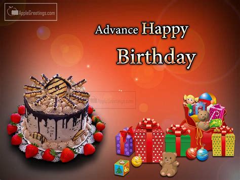 Advance Happy Birthday T Greetings Id2278