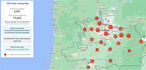 Portland Power Outage Map For Monday 77000 Homes Without Electricity