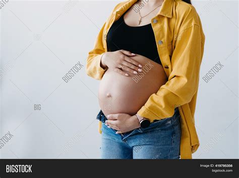 Cute Pregnant Belly Image And Photo Free Trial Bigstock