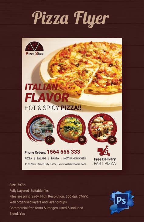 40 pizza flyers psd ai vector eps format download