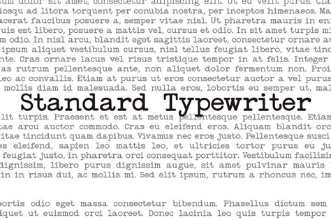 We did not find results for: Standard Typewriter ~ Fonts ~ Creative Market