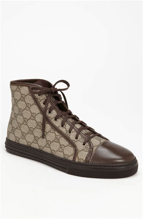 Gucci California High Top Sneaker In Brown For Men Tan Lyst