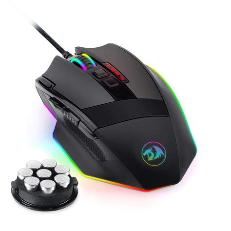 Redragon M801 Gaming Mouse Led Rgb Backlit Mmo 9 Programmable Buttons