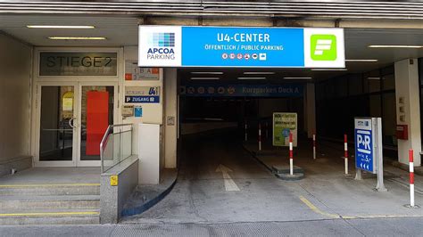 Parken In Tiefgarage U Center Wien Apcoa Apcoa Parking