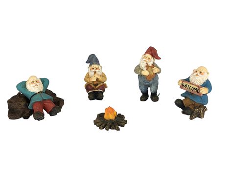 Buy Happy Gnomes Camp 6 Piece Garden Gnome Set For The Miniature