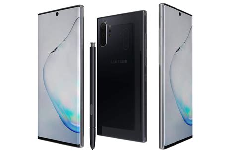 Samsung Galaxy Note 10 Plus Aura White 3d Model Ubicaciondepersonas