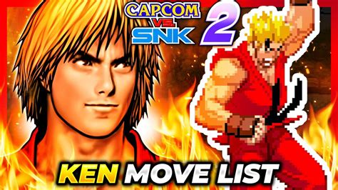 Ken Move List Capcom Vs Snk 2 Mark Of The Millenium 2001 Cvs2