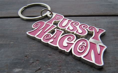 Pussy Wagon Kill Bill Keychain Metal Keyring By Cultcoutureusa