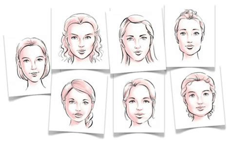 verschillende gelaatsvormen gezichtsvormen gezichtsvorm kapsels gezichtsvorm