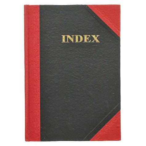 Cumberland Notebook Hardcover Indexed Ruled A Page Red Black Winc