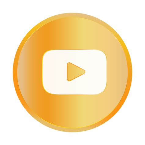 Download High Quality Youtube Transparent Logo Gold Transparent Png