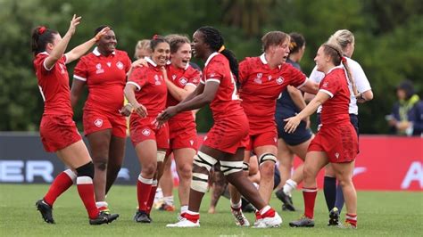 canadian women beat u s to set up semifinal against england at rugby world cup cbc sports