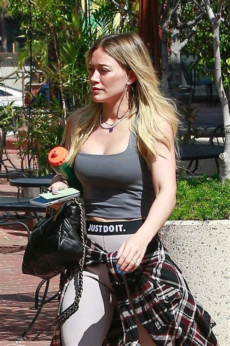 Hilary Duff Outside A Gym In Studio City Gotceleb