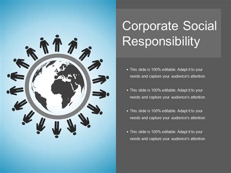 Corporate Social Responsibility And Ethics Templates In Powerpoint Ppt
