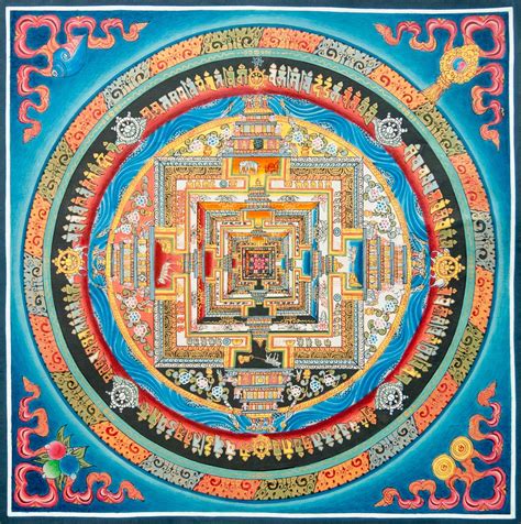 Mandala Painting Of Kalachakra Mandala Painting Mandala Thangka