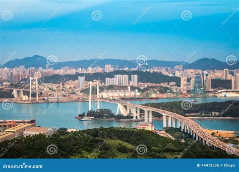 Aerial View Of Xiamen At Dusk Editorial Image Image Of Beautiful
