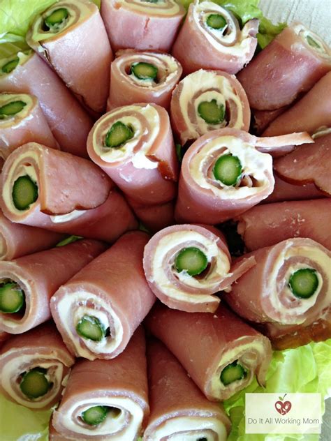 We've added protein to this version to. Easy Ham Asparagus Appetizers - Do It All Working Mom