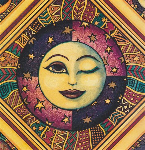 Sun And Moon April 2001 Moon Stars Art Hippy Art Sun Drawing Yin