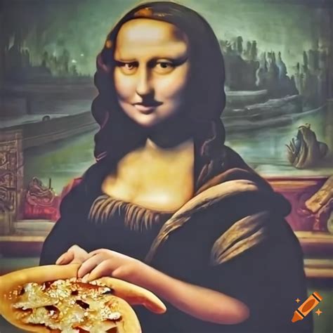 Mona Lisa Enjoying Polish Pierogi