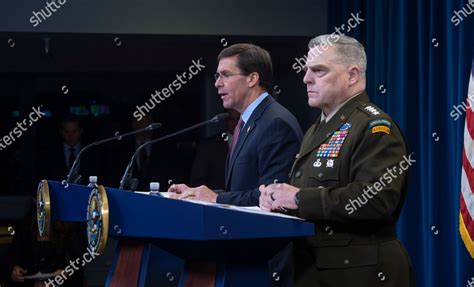 Us Secretary Defense Mark Esper Chairman Editorial Stock Photo Stock