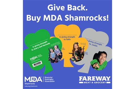 Fareway Stores Inc Unite Around Mda Shamrocks Campaign To Help Save Lives