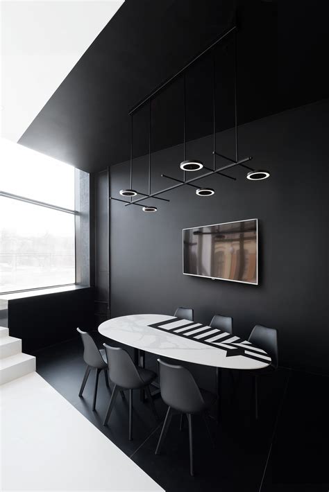 Interior Design Black And White Minimalist Interior Showroom