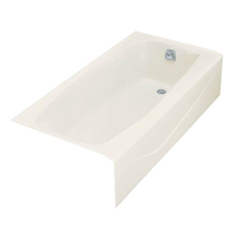 Learn about the best alcove bathtubs to buy in 2021. KOHLER Villager 5 ft. Right Drain Rectangular Alcove Cast ...