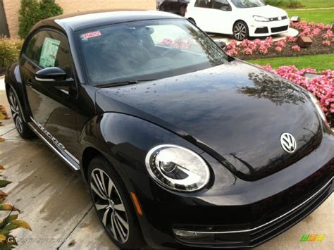 2012 Deep Black Pearl Metallic Volkswagen Beetle Turbo 73233621