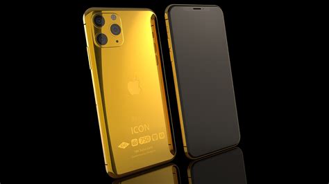 18k Solid Gold Iphone 11 Pro Icon 58 Goldgenie
