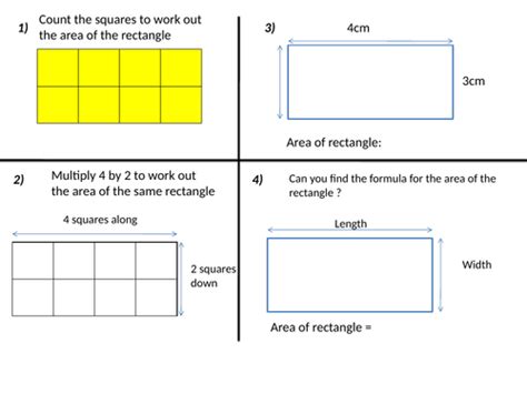 Area Of Rectangle Teaching Resources