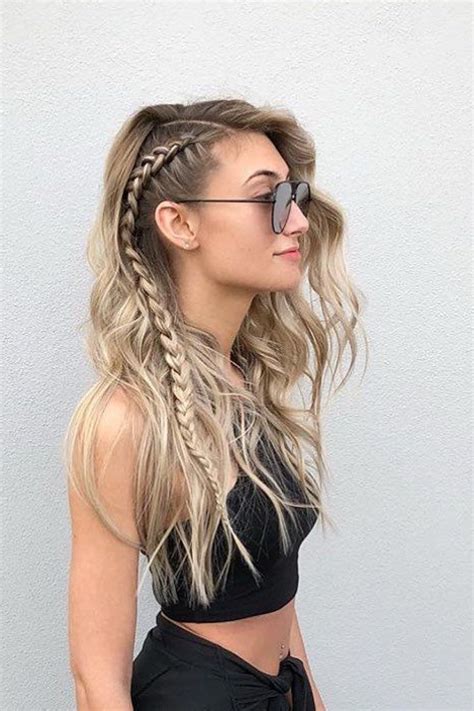 Change up your look by adding a side ponytail or braid, or amp up your volume by teasing or combing your hair in a different way. 10 Amazing Double Braid Simple And Easy | Braids for long ...