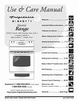 Frigidaire Self Cleaning Electric Oven Instructions Photos