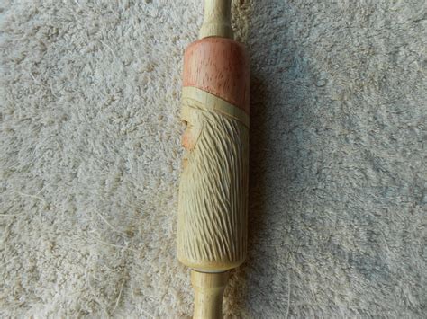 Hand Carved Wood Rolling Pin Free Shipping