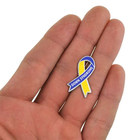 Awareness Ribbon Pin Down Syndrome Pinmart