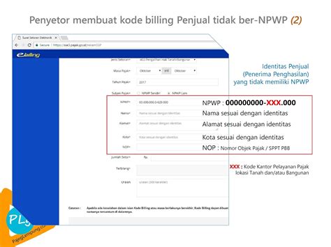 Pembuatan Kode Billing Pengalihan Hak Atas Tanah Dan Atau Bangunan