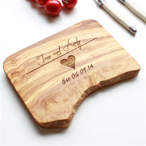 Personalised Wooden Choppingcheese Board By The Rustic Dish