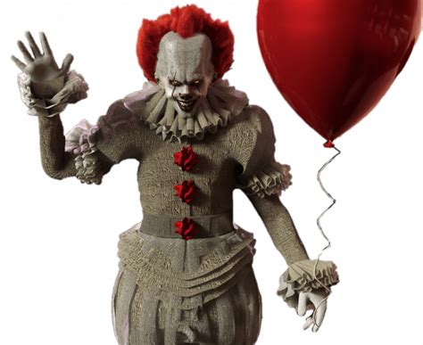 IT Pennywise With Red Balloon PNGlib Free PNG Library