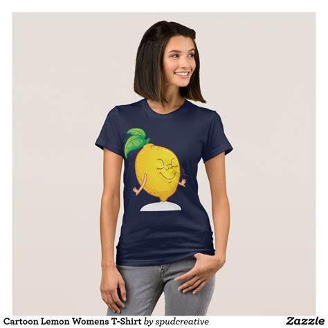 Cartoon Lemon Womens T Shirt Zazzle T Shirts For Women Women
