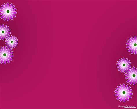 Pink Flower Powerpoint Template Graphicpanic