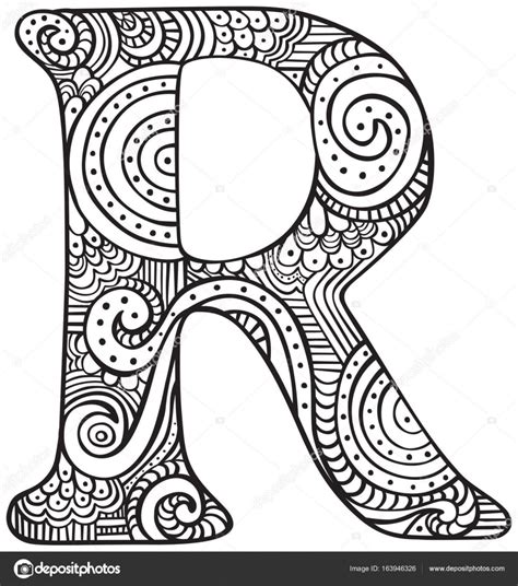 Dibujo Letra R