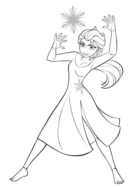 New Frozen 2 Coloring Pages With Elsa Elsa Coloring Pages Disney