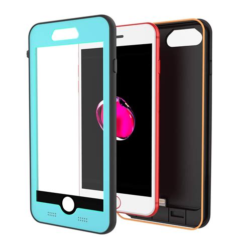 Punkjuice Iphone 8 Plus External Battery Case Teal Waterproof Punkcase