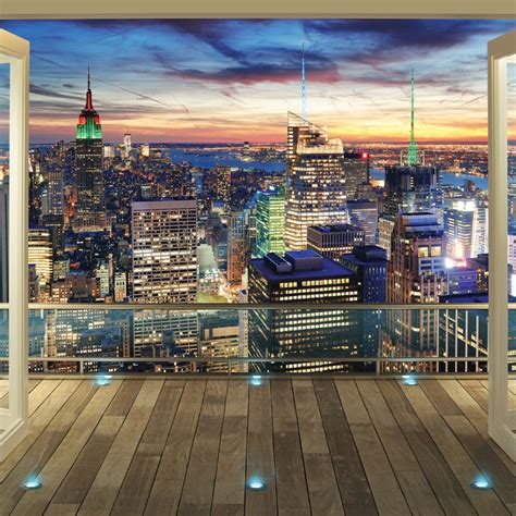 Free Download Walltastic New York City Skyline Wallpaper Mural 43558