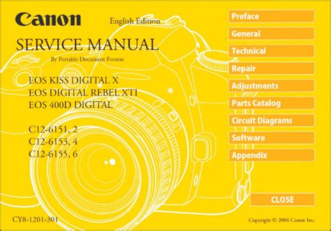 Product Details Canon Eos 400d Service Manual Canon Service