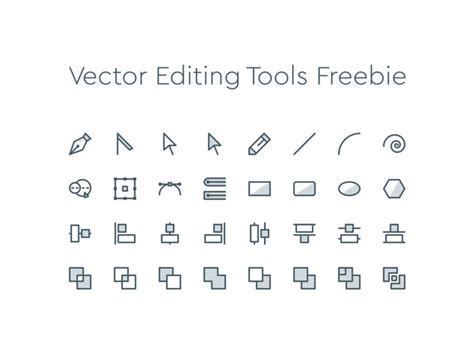 Vector Editing Tools Icons By Epiccoders Epicpxls