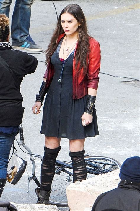 The winter soldier (2014), avengers: Elizabeth Olsen At Avengers 2: Age Of Ultron Set In Italy ...
