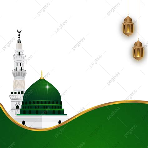 Eid Milad Un Nabi Maulid And Mawlid With Madina Lanterns Transparent