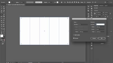 Adobe Illustrator How To Create Grids Guides And Gutters Youtube
